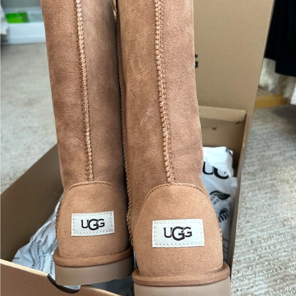 UGG Plush Lamb Fur Boots - Tan - Picture 12 of 16